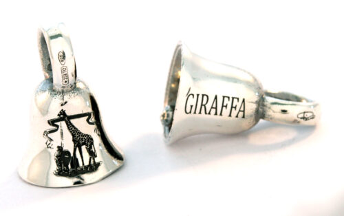 Bead argento 925 campanina della Giraffa